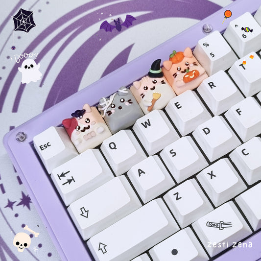Halloween Animals Artisan Keycap - ZestiZena