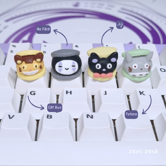Studio Ghibli Macarons Artisan Keycap - ZestiZena