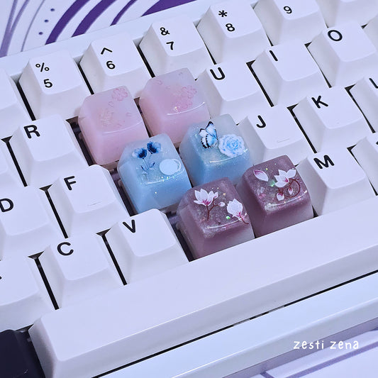 Flower Fantasia Artisan Keycap - ZestiZena
