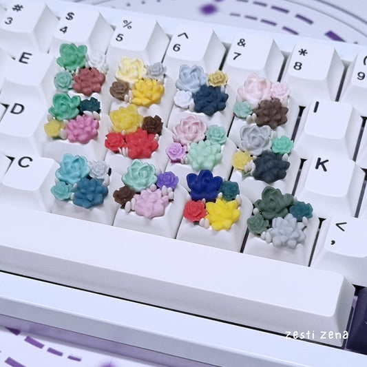 Demon Slayer Succulent Artisan Keycap - ZestiZena