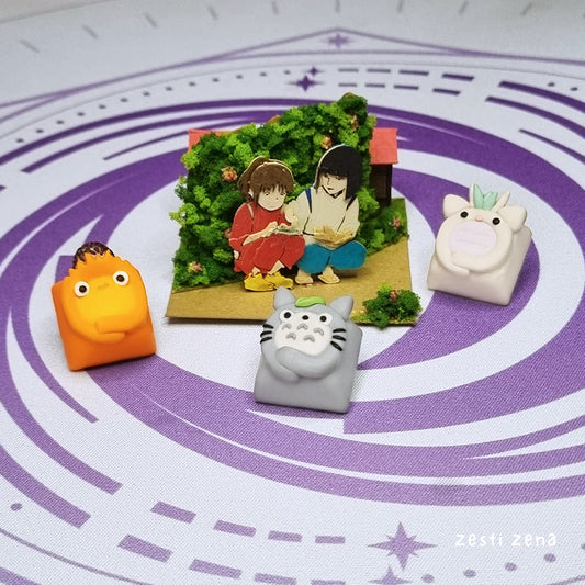 Studio Ghibli Roll Cake Artisan Keycap - ZestiZena