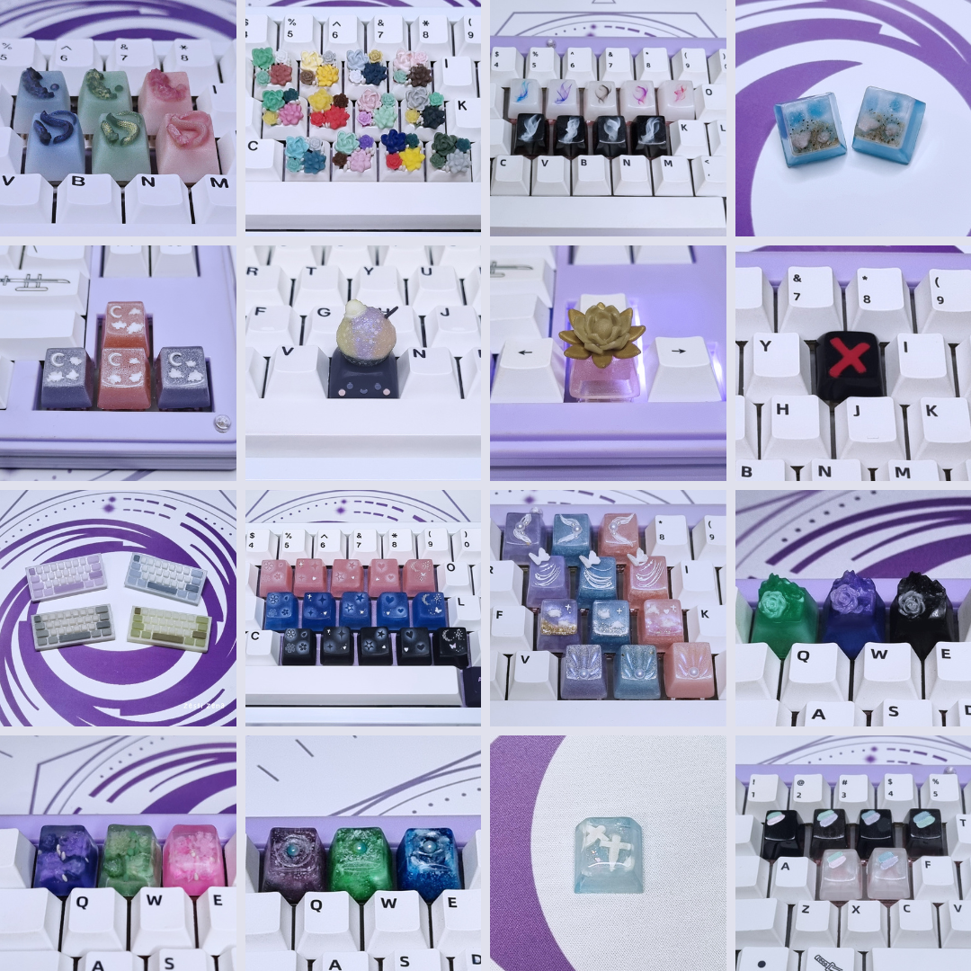 Custom Resin Artisan Keycap - ZestiZena