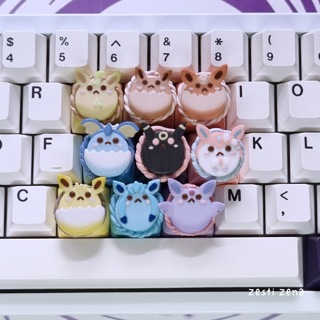 Pokemon Eeveelution Artisan Keycap - ZestiZena