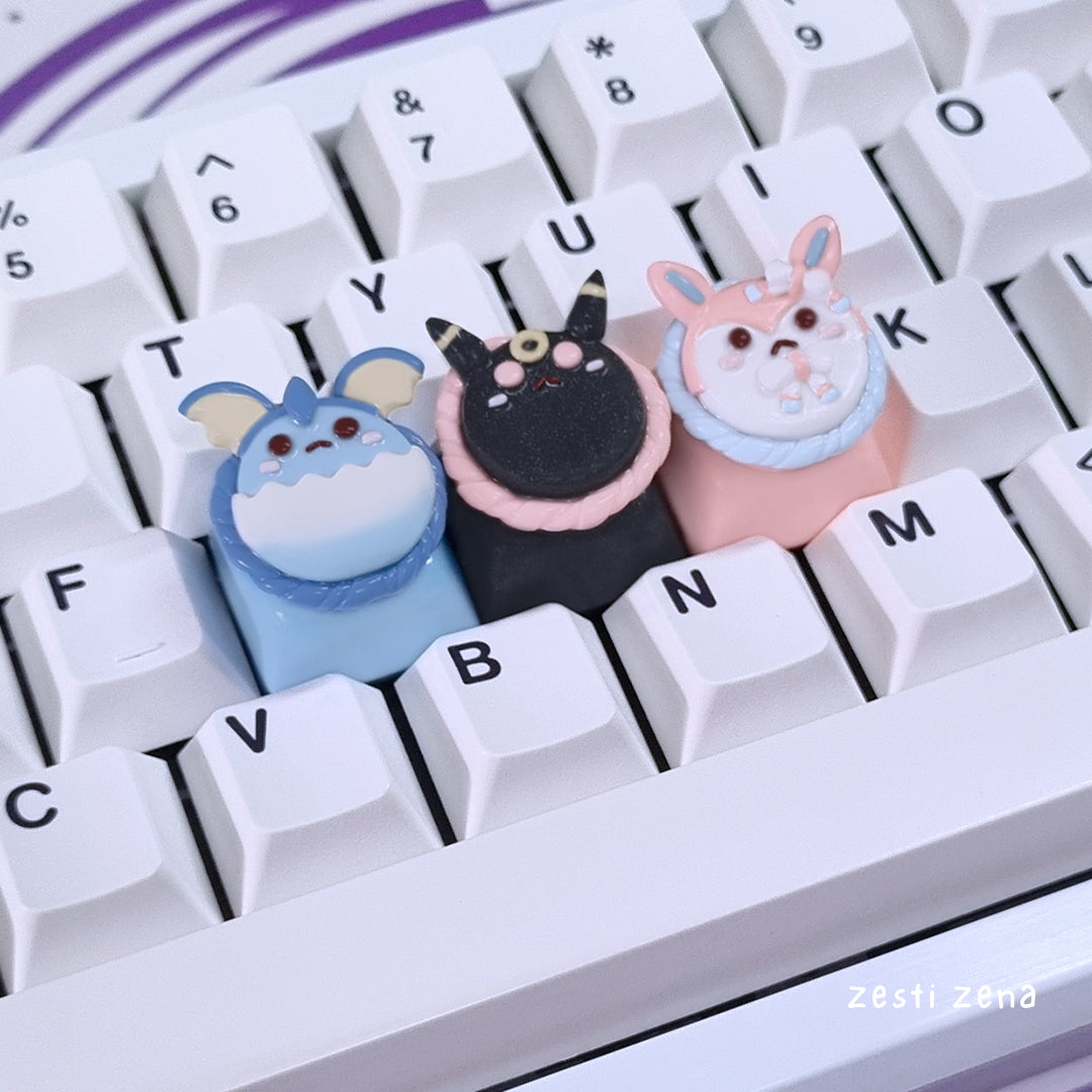 Pokemon Eeveelution Artisan Keycap - ZestiZena